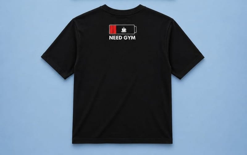 Need gym printed t-shirt premium quality cotton fabric., photo 2