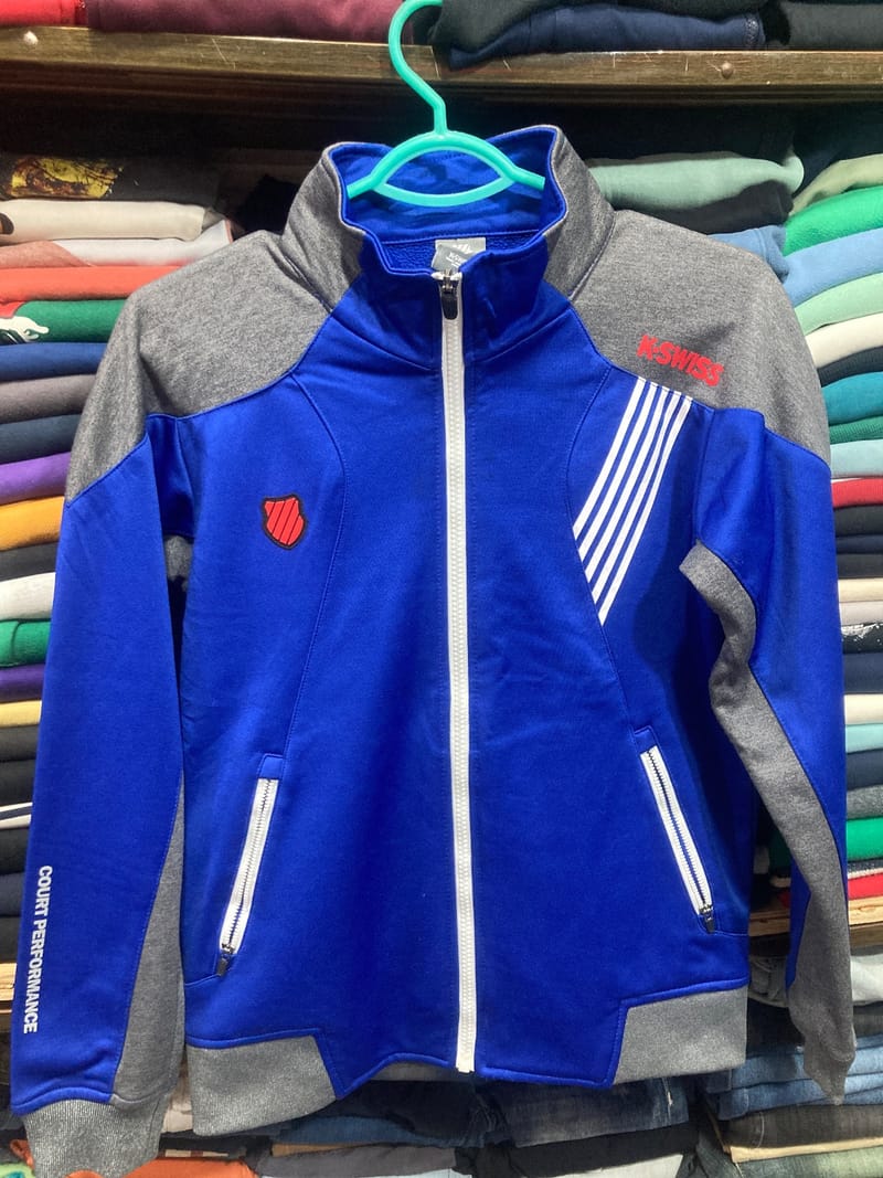 Blue and Grey Track Jacket