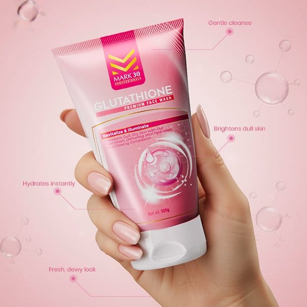 Gulathathione facewash for fair skin