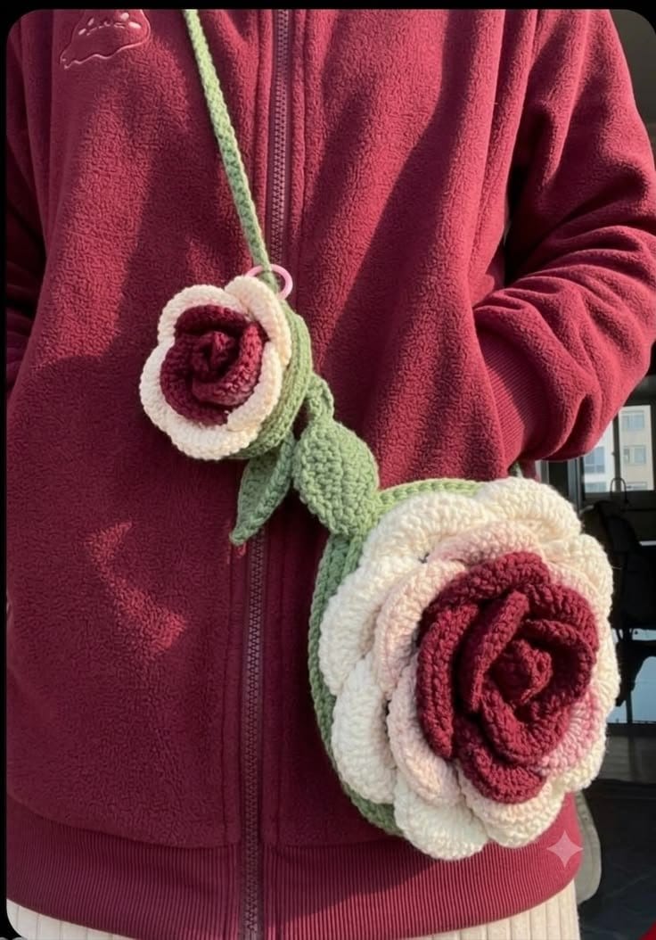 Crochet Rose bag, photo 2