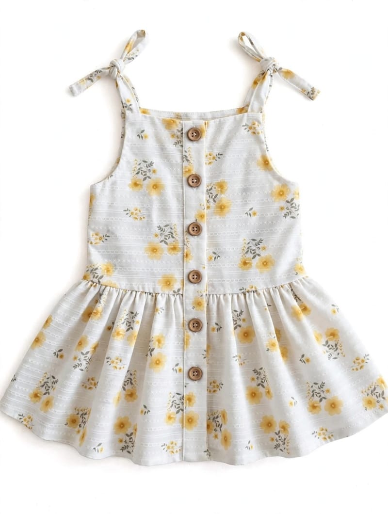 Floral Button Dress