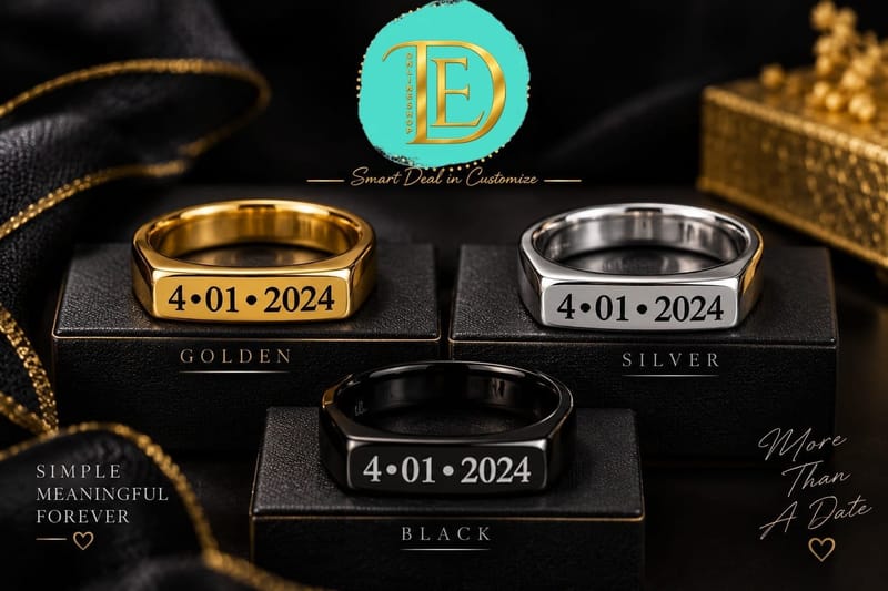Custom Date | Name Ring