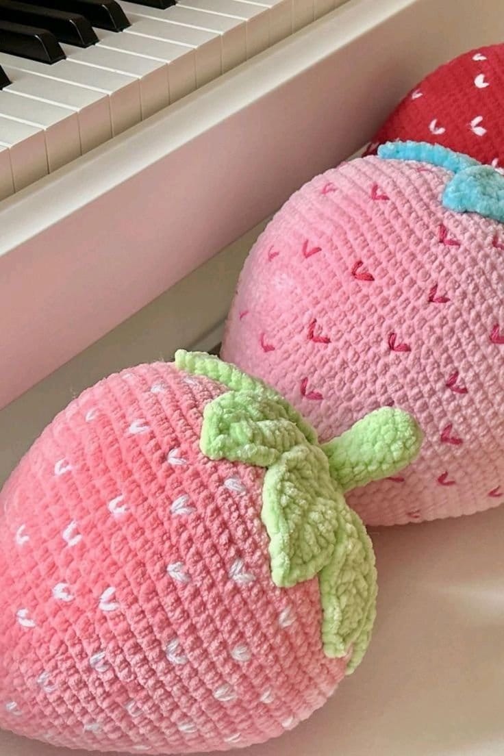 Crochet Strawberry Plush