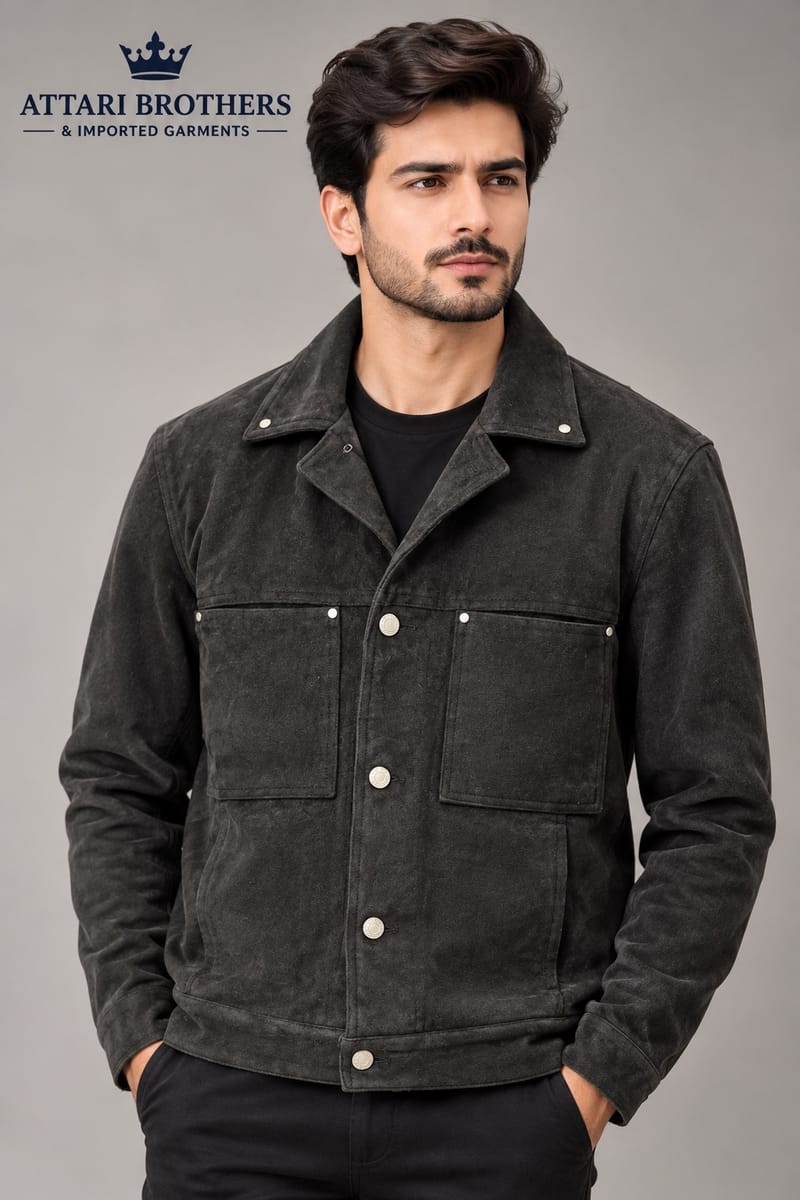 Suede Button Jacket, photo 2
