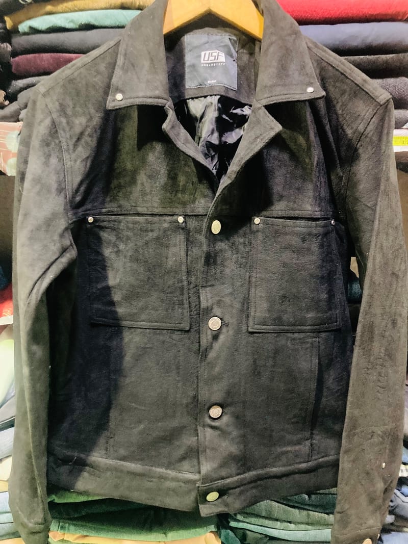 Suede Button Jacket