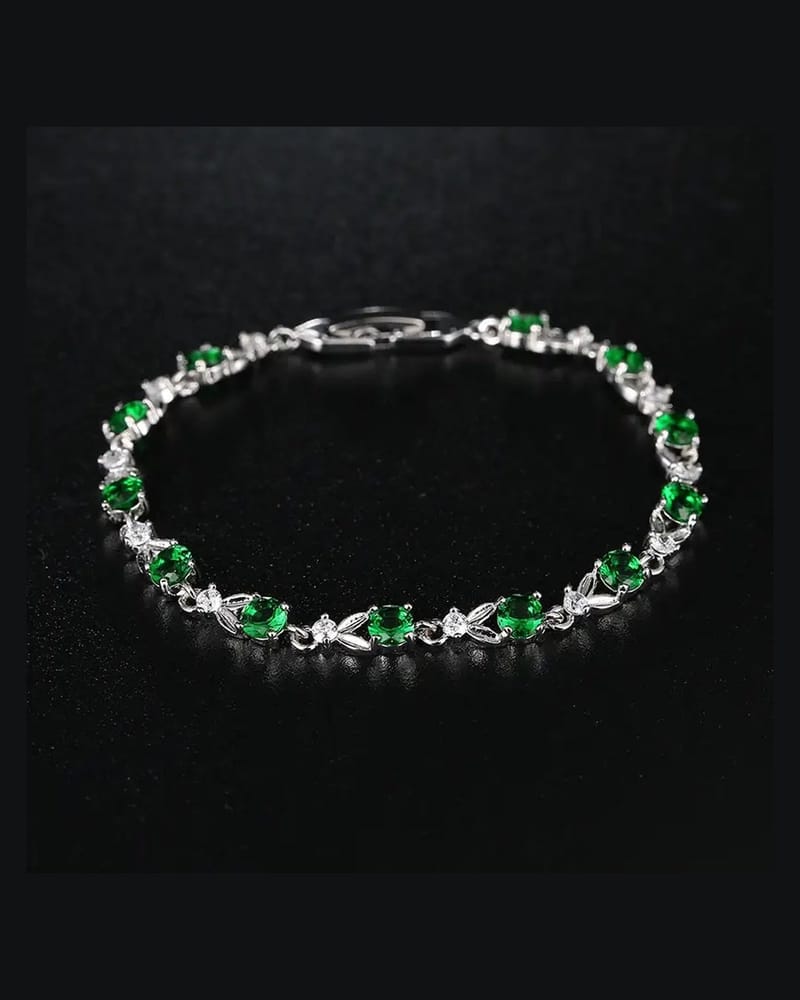 Green Emerald Bracelet