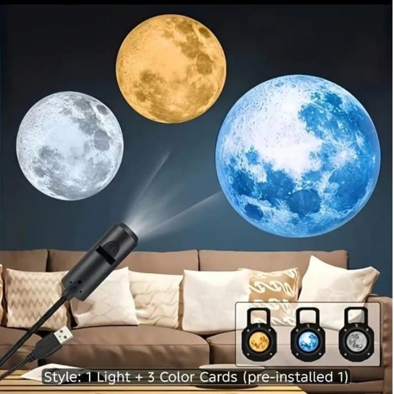 USB Moon & Earth Projection Atmosphere Light, photo 3