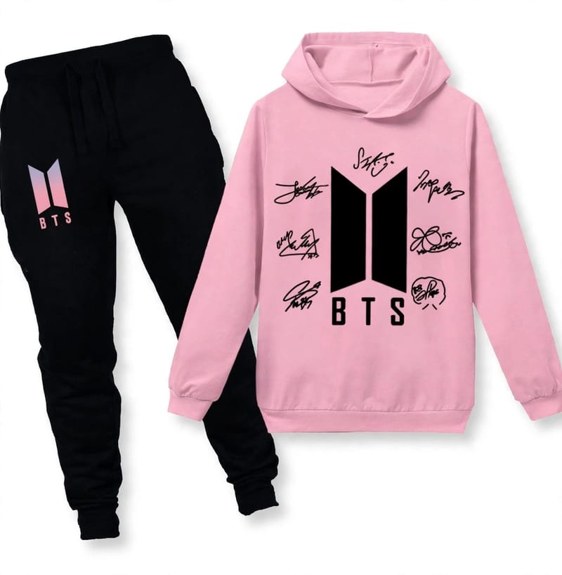 BTS Women's Stitched Fleece Printed Pullover Hoodie with Hooded Neck, photo 4