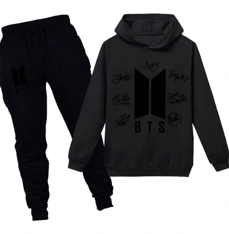 BTS Women's Stitched Fleece Printed Pullover Hoodie with Hooded Neck, photo 2