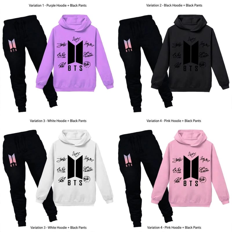 BTS Women's Stitched Fleece Printed Pullover Hoodie with Hooded Neck, photo 5