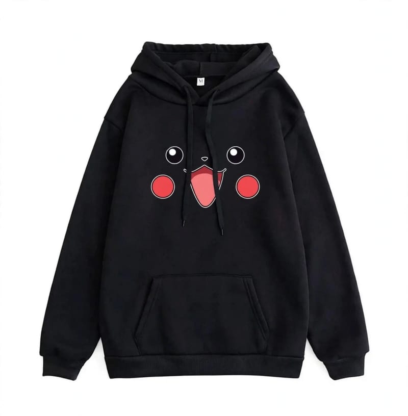 1 Pc Women's Stitched Fleece Printed Pullover Hoodie, photo 3