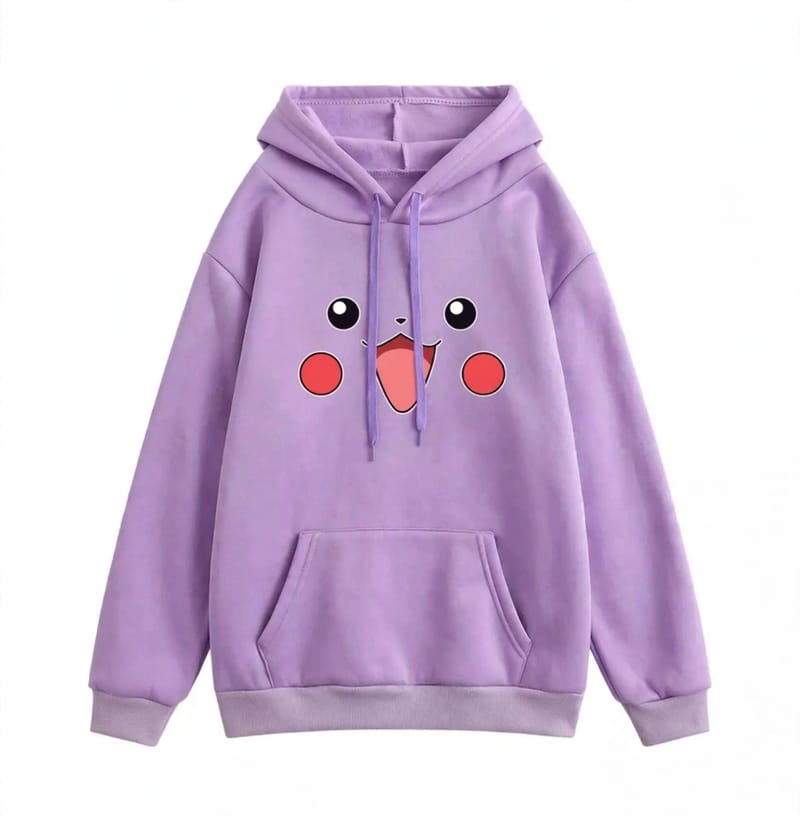 1 Pc Women's Stitched Fleece Printed Pullover Hoodie, photo 2