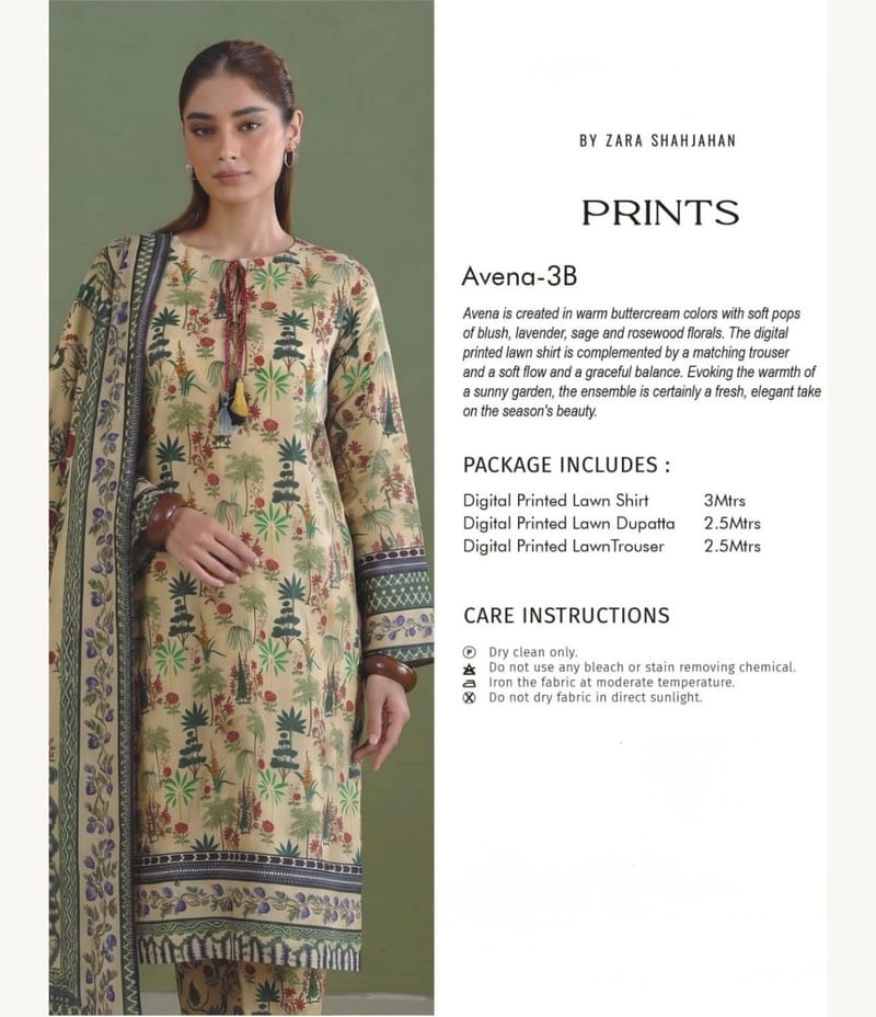 Floral Printed Lawn Suit, photo 2