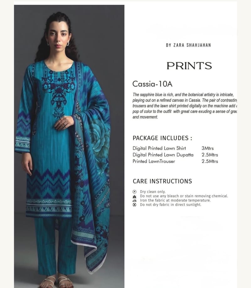 Floral Printed Lawn Suit, photo 3