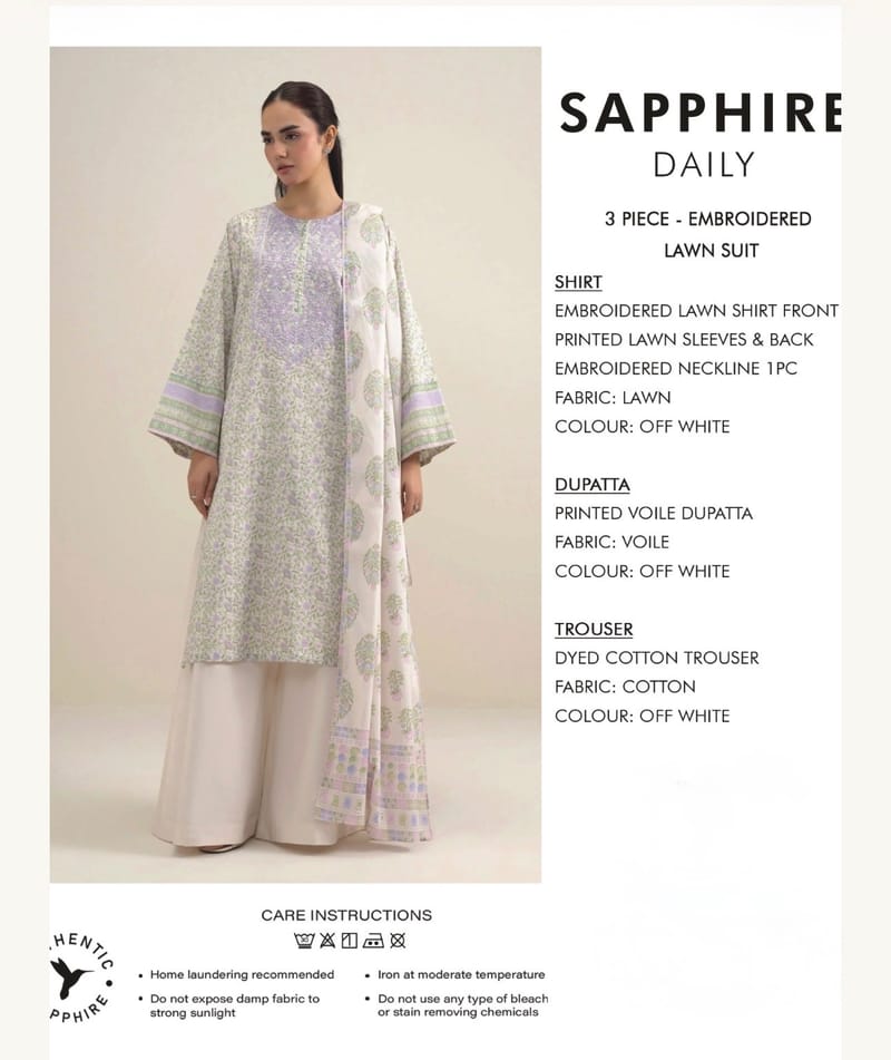 Embroidered Lawn Suit, photo 2