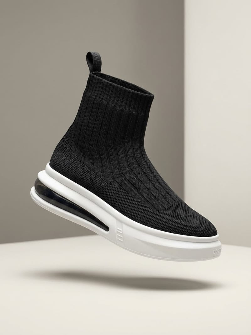 Sock-Style High-Top Trainer Sneakers
