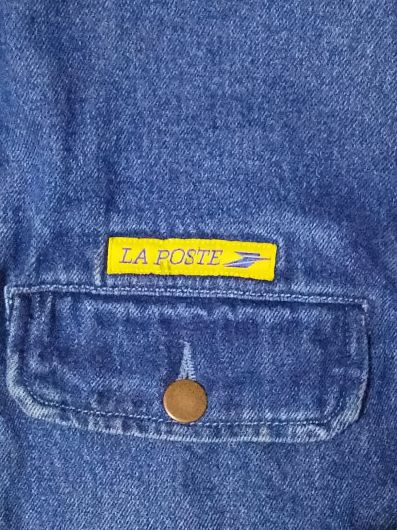 VINTAGE LA POSTE x ARMOUR-LUX Denim BOXY JACKET