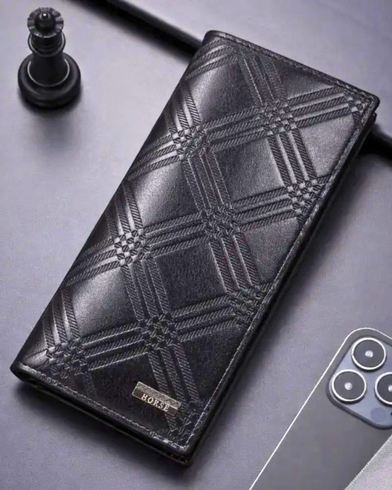 Embossed Leather Trifold Wallet, photo 2