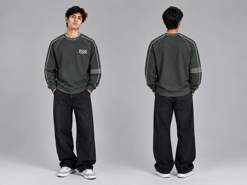 Dior Signature Oversized Sweatshirt – Premium Streetwear, photo 2