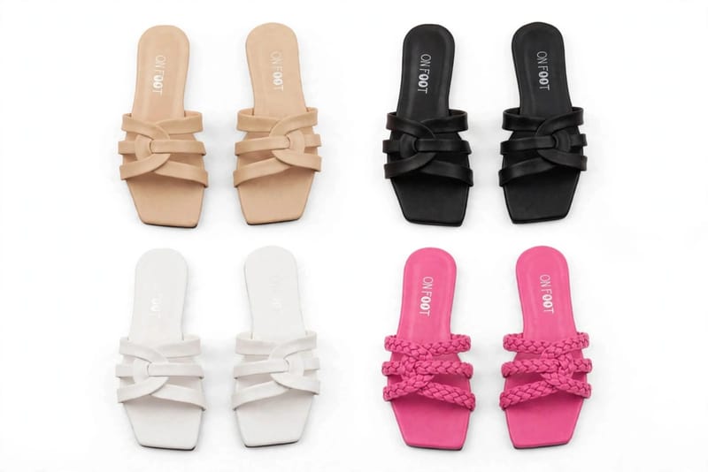 Chill Move 039 Fawn - Off White Fancy Flat For Women - Rexine Plain - Formal Casual Semi Formal - Pakistani Khussa 2025, photo 5
