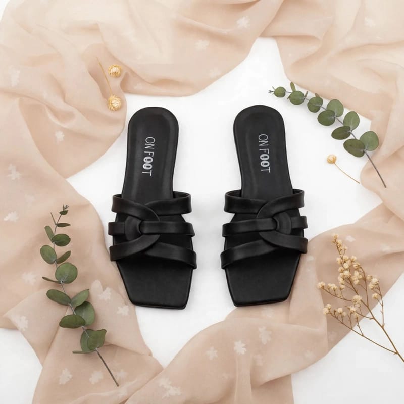 Chill Move 039 Fawn - Off White Fancy Flat For Women - Rexine Plain - Formal Casual Semi Formal - Pakistani Khussa 2025, photo 2