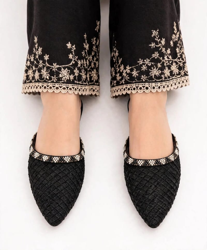 Women's Mesh Casual Pumps - Rhinestone Pattern - Mesh Material - Casual Fancy College - Semi-Formal Formal Pump For, photo 5