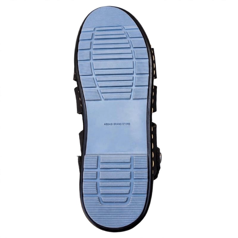 Men's Black Synthetic Leather Sandals Size 6-11 - Synthetic Leather Fancy Sandals - Men's Formal Casual Sandals - Button, photo 5